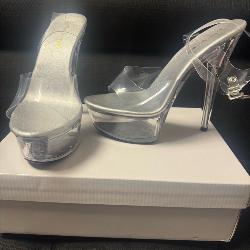 Clear Platform Brand New Heels